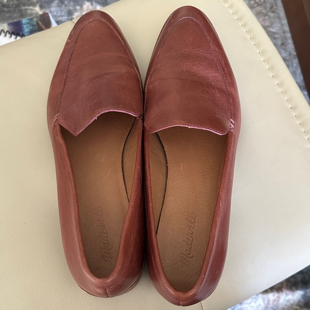Madewell Leather Loafers Tan/Brown Francis - Picture 5 of 7